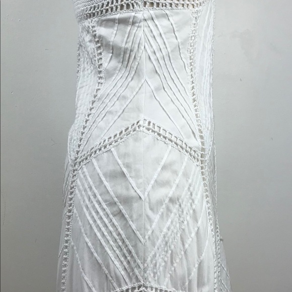 NWOT BCBGMAXAZRIA Sz XS Halter Crochet Dress - Picture 4 of 8